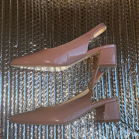 Mauve Kitten heel. - Picture 2 of 3